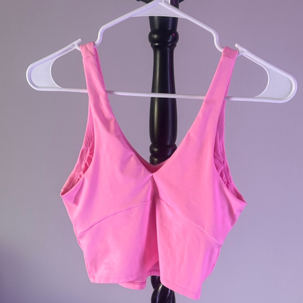 Pink Sleeveless Crop Top - Picture 2 of 4